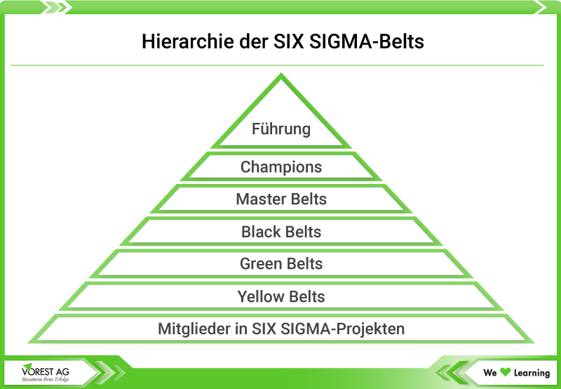 Hierarchie der Six Sigma Rollen