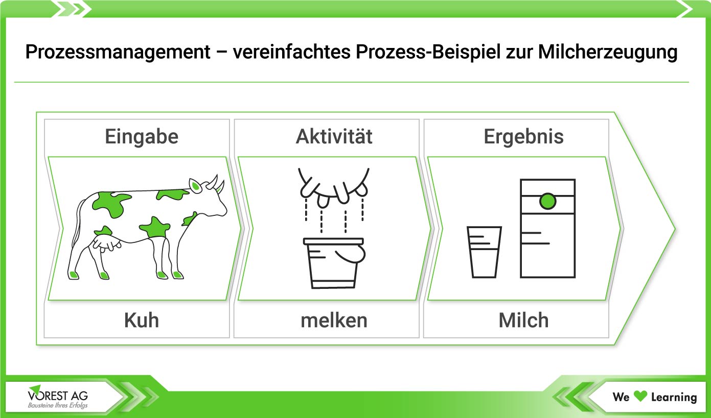 Was ist Prozessmanagement - Beispiel für einen Prozess anhand der Milcherzeugung
