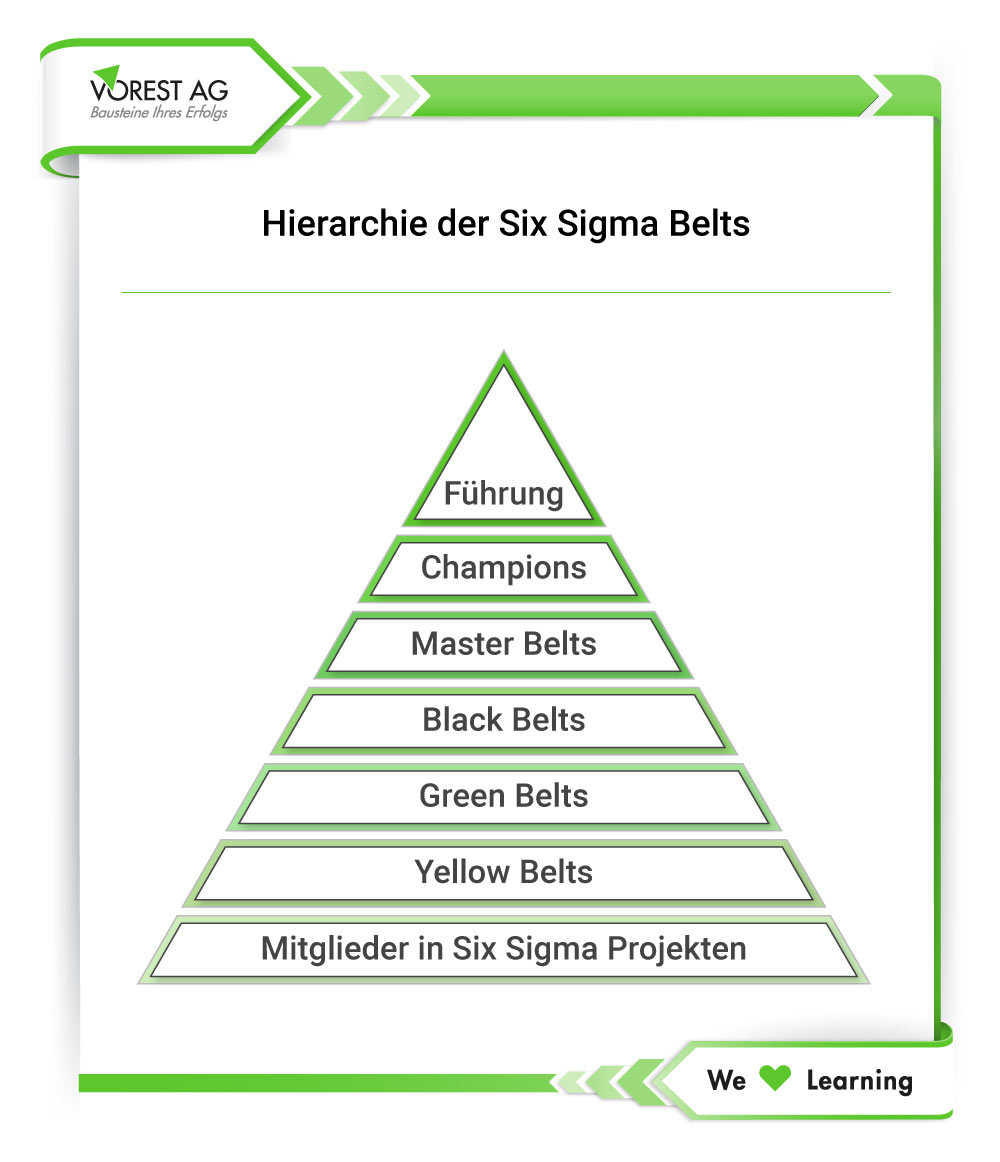 Hierarchie der Six Sigma Rollen