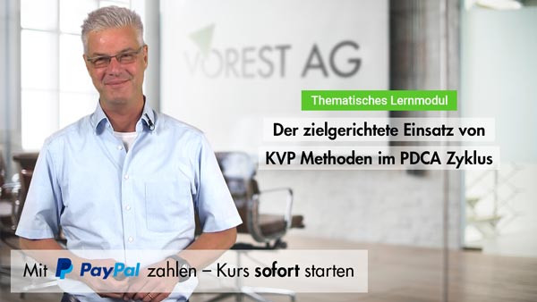 E-Learning Kurs Einsatz von KVP Methoden im PDCA Zyklus